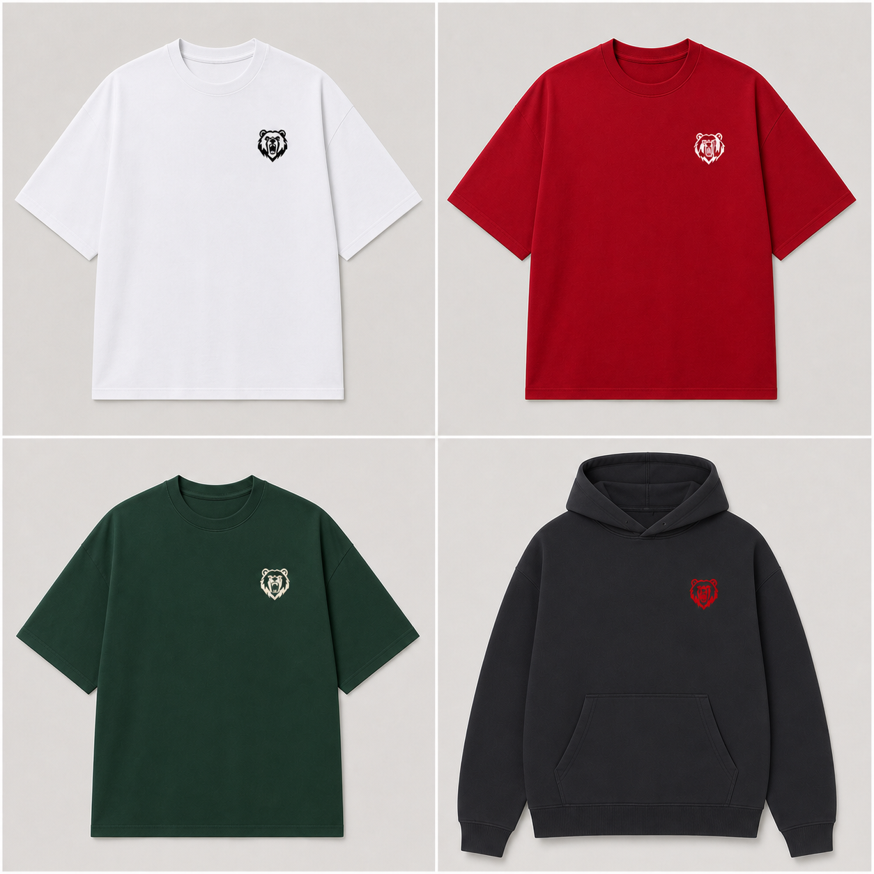 Bear Force Origin Series garments in four core colours